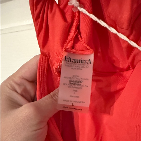 Vitamin A Red One-Piece Swimsuit - Picture 6 of 8